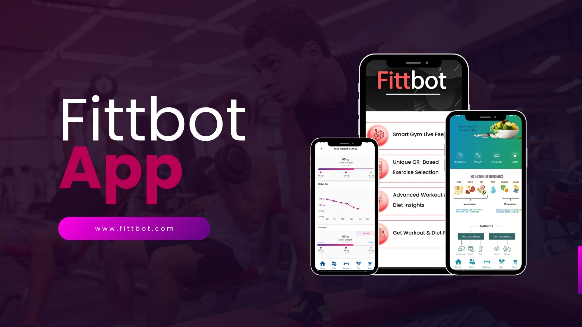 Gym members using the Fittbot fitness community app to share workout updates, achievements, and motivate each other.